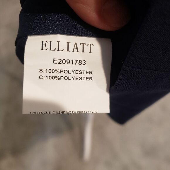 ELLIATT One Shoulder Mini Navy Blue Dress Size S - Picture 8 of 13